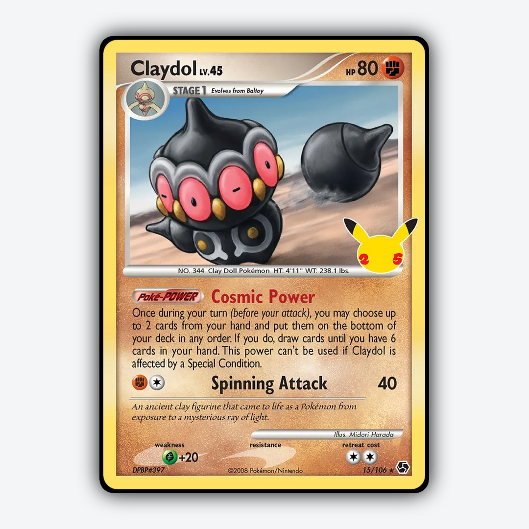 Claydol #15 - Celebrations: Classic Collection Set - Card Rug