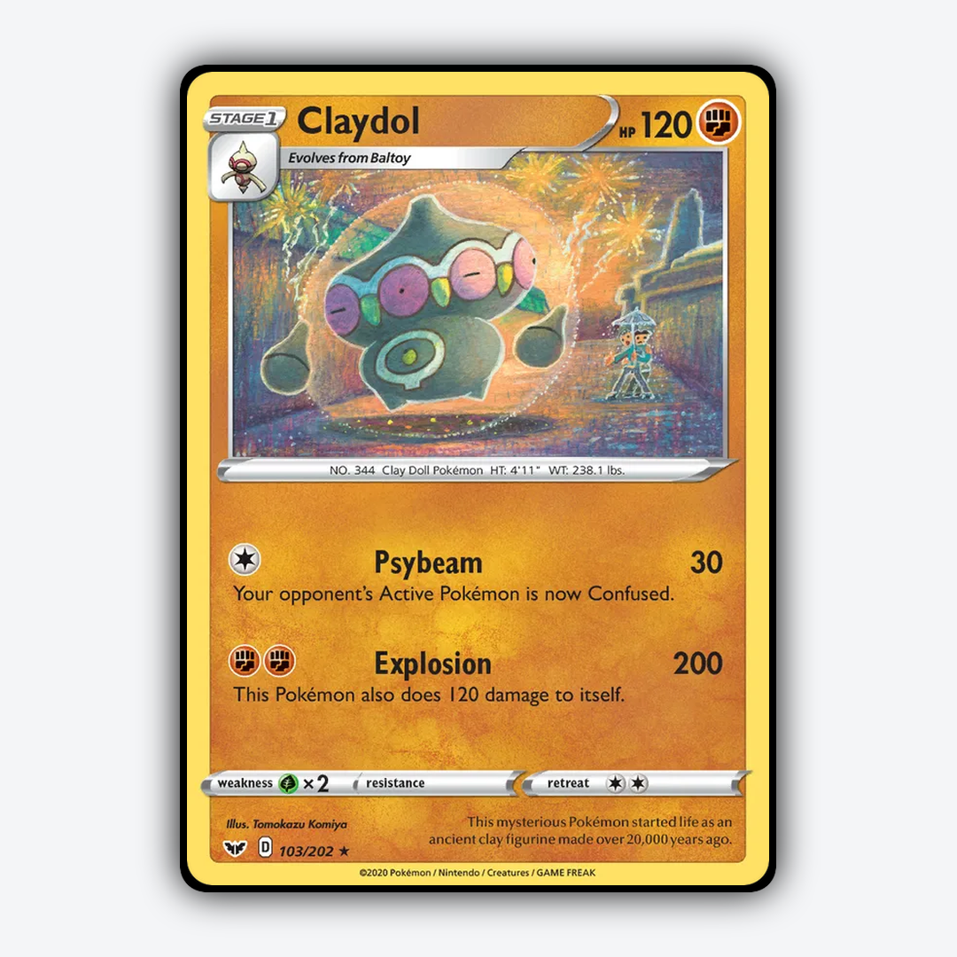 Claydol 103/202 - Sword & Shield Set - Card Rug