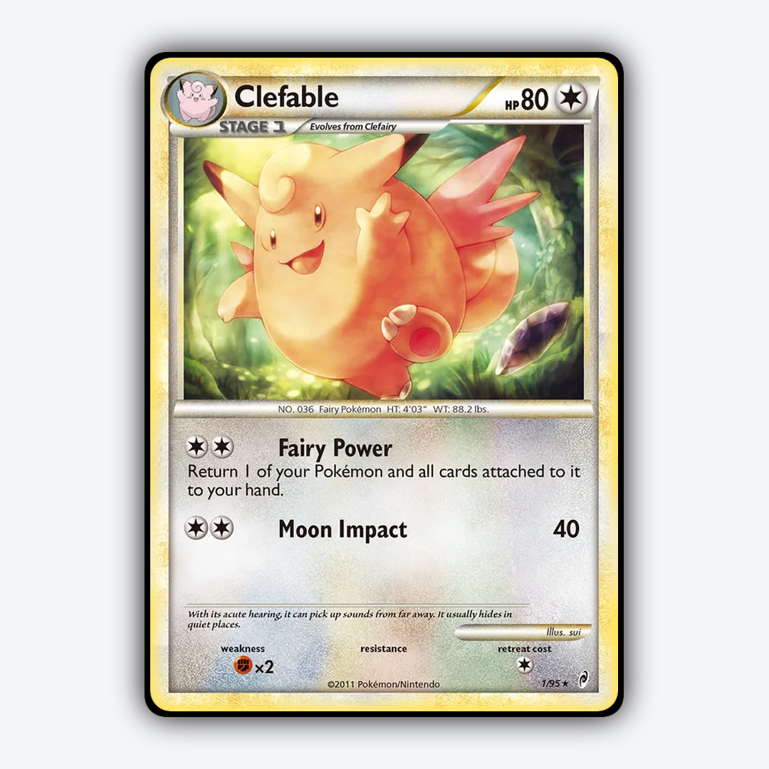 Clefable 001/95 - Call of Legends Set - Card Rug