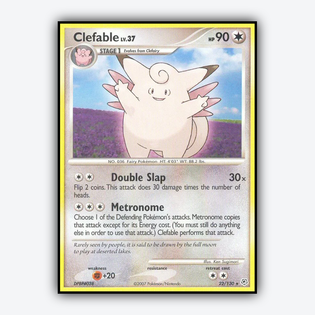 Clefable 022/130 - Diamond & Pearl Set - Card Rug