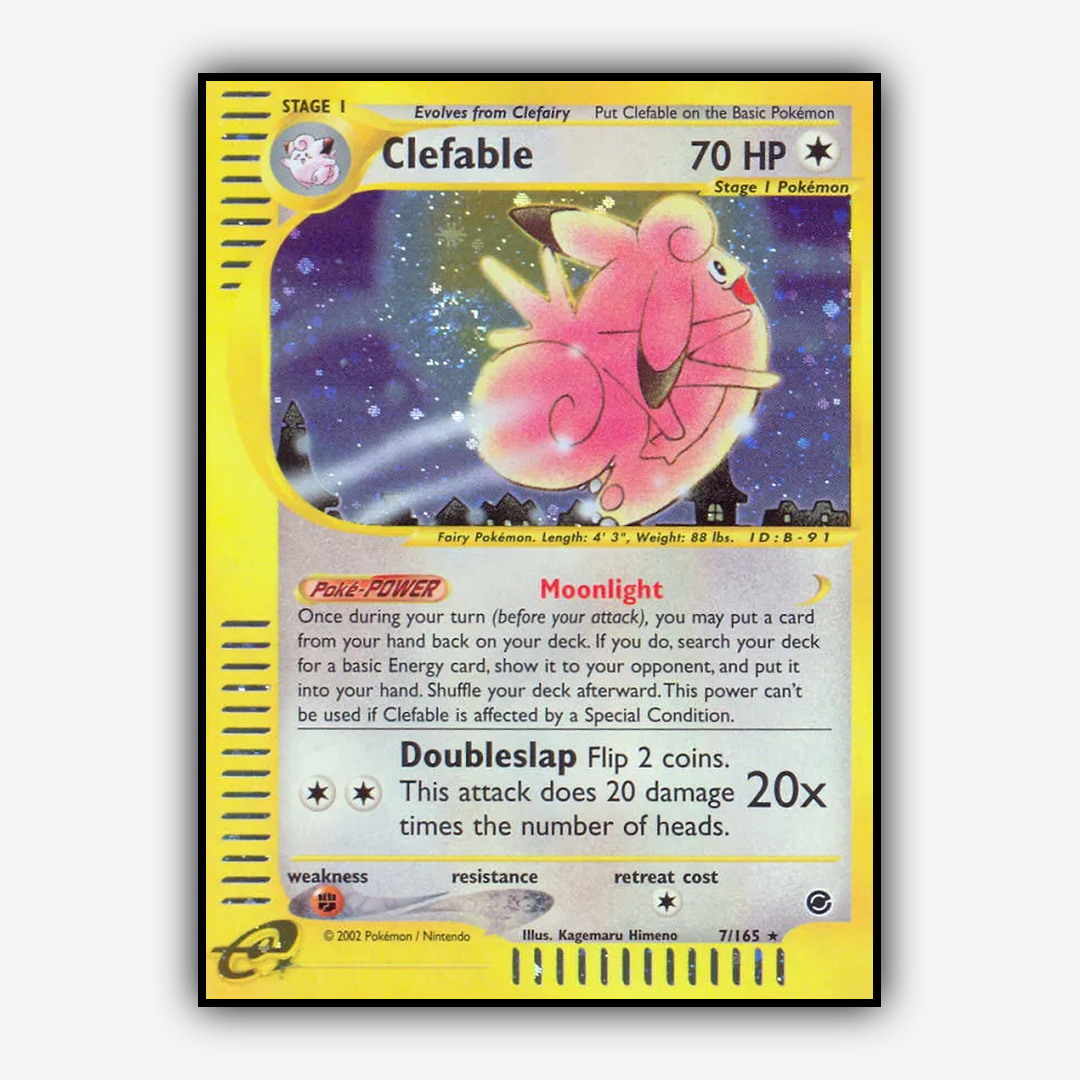 Clefable 007/165 - Expedition Base Set - Card Rug