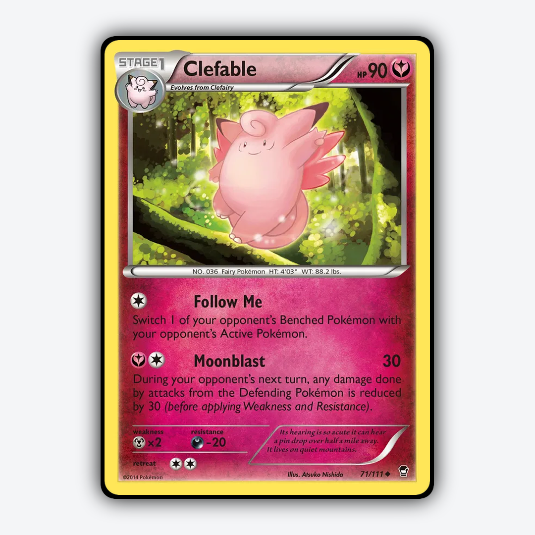 Clefable 071/111 - Furious Fists Set - Card Rug