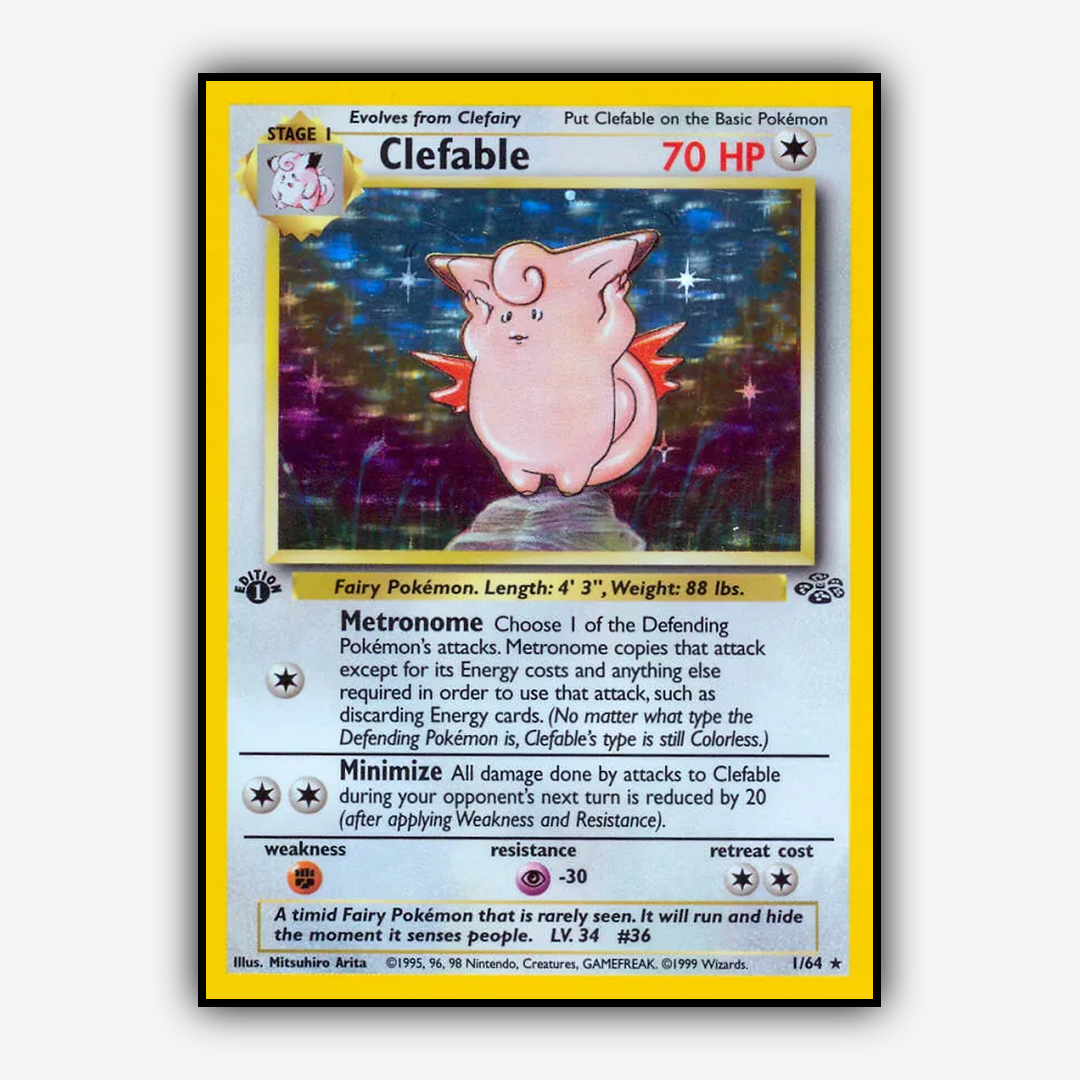 Clefable 001/64 - Jungle Set - Card Rug