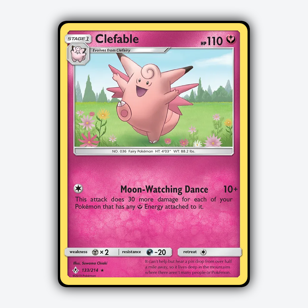 Clefable 133/214 - Unbroken Bonds Set - Card Rug