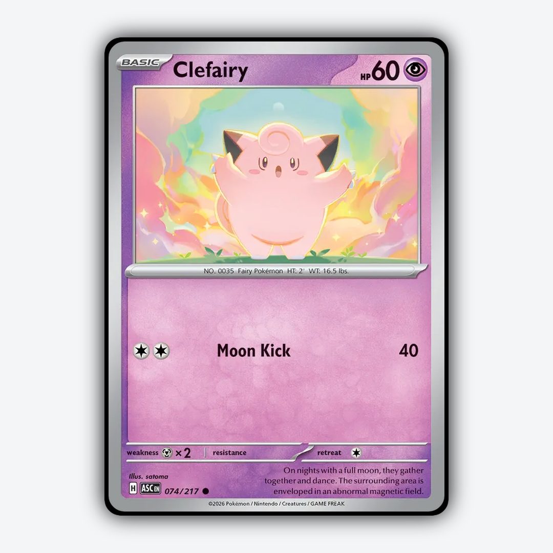 Clefairy 074/217 - Ascended Heroes Set - Card Rug