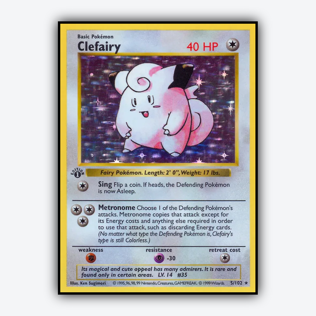 Clefairy #5 - Base Set - Card Rug