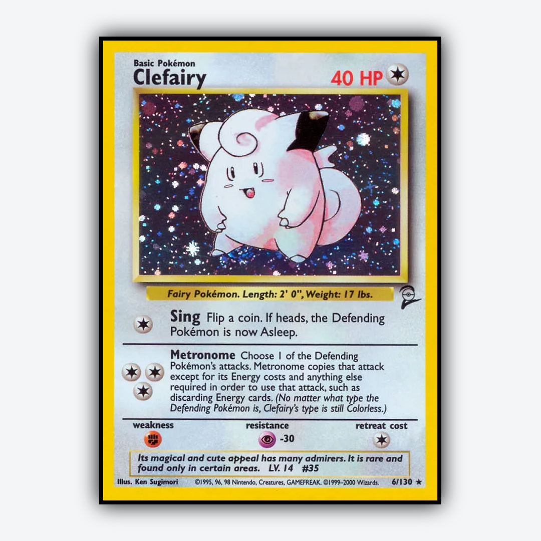 Clefairy 006/130 - Base Set 2 Set - Card Rug