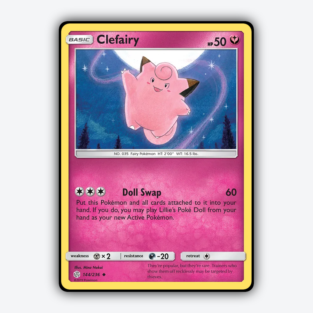 Clefairy 144/236 - Cosmic Eclipse Set - Card Rug