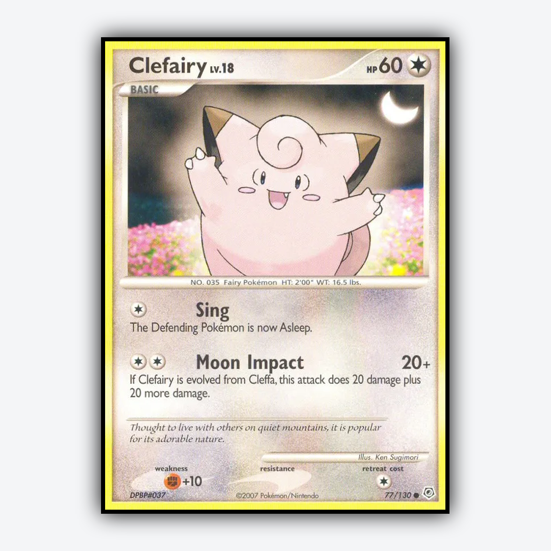 Clefairy 077/130 - Diamond & Pearl Set - Card Rug