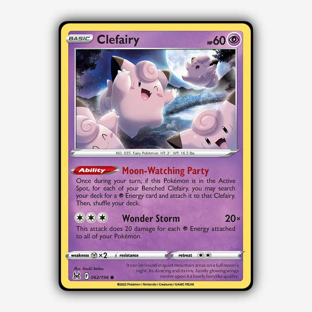 Clefairy 062/196 - Lost Origin Set - Card Rug