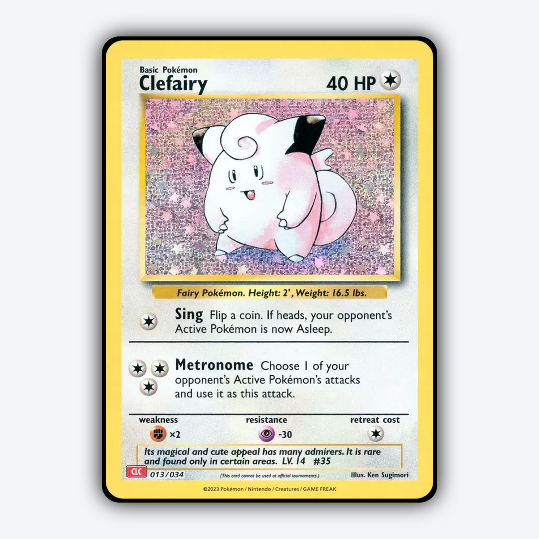 Clefairy 013/034 - Pokémon TCG Classic - Charizard Set - Card Rug