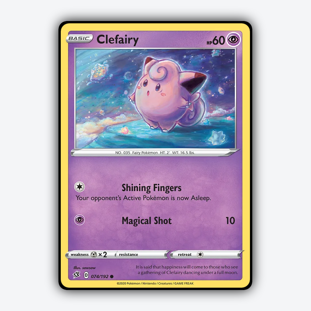 Clefairy 074/192 - Rebel Clash Set - Card Rug