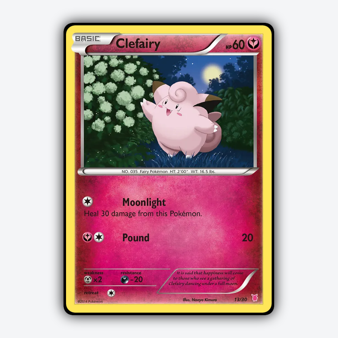 Clefairy 013/30 - XY Trainer Kit Wigglytuff Set - Card Rug