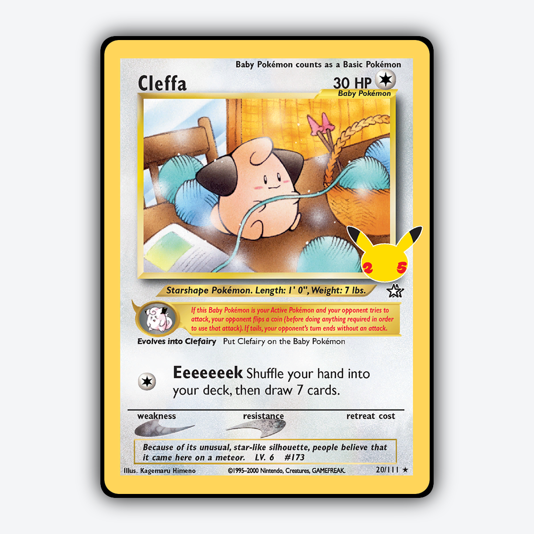 Cleffa #20 - Celebrations: Classic Collection Set - Card Rug