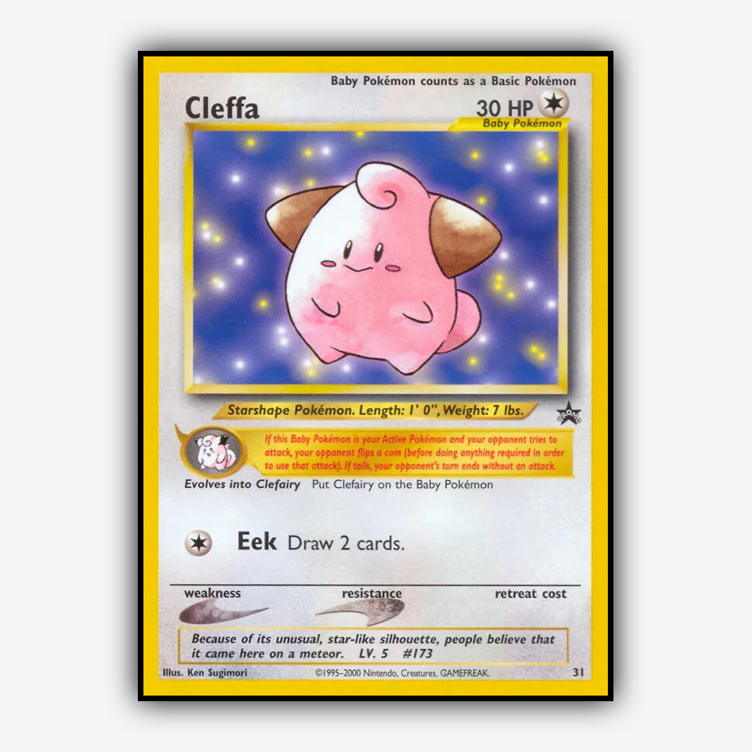 Cleffa #31 - Wizards Black Star Promos Set - Card Rug