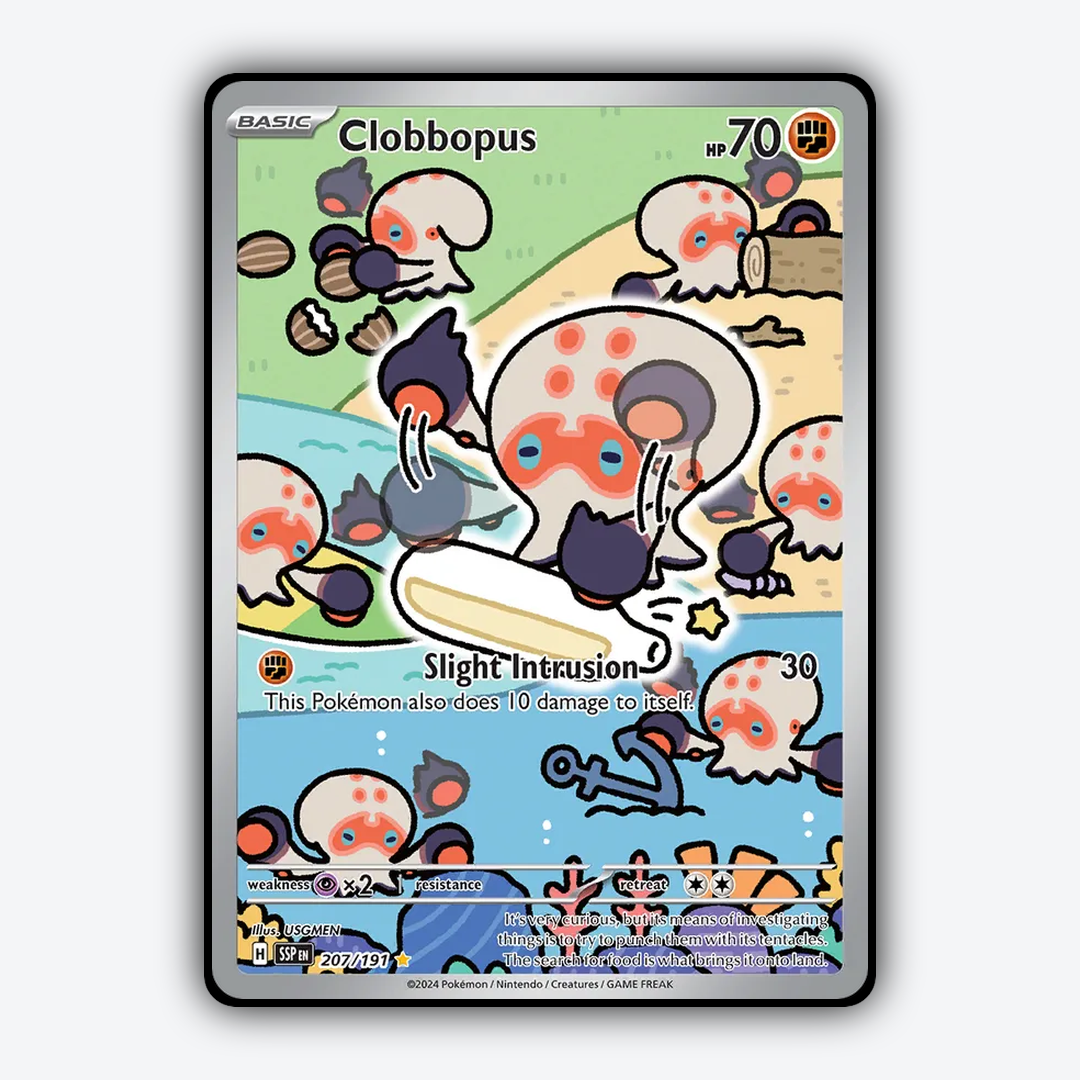 Clobbopus #207 - Surging Sparks Set - Card Rug