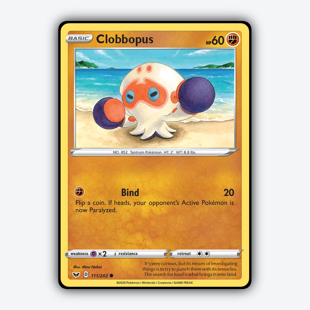 Clobbopus 111/202 - Sword & Shield Set - Card Rug