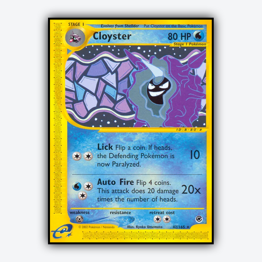 Cloyster 042/165 - Expedition Base Set - Card Rug