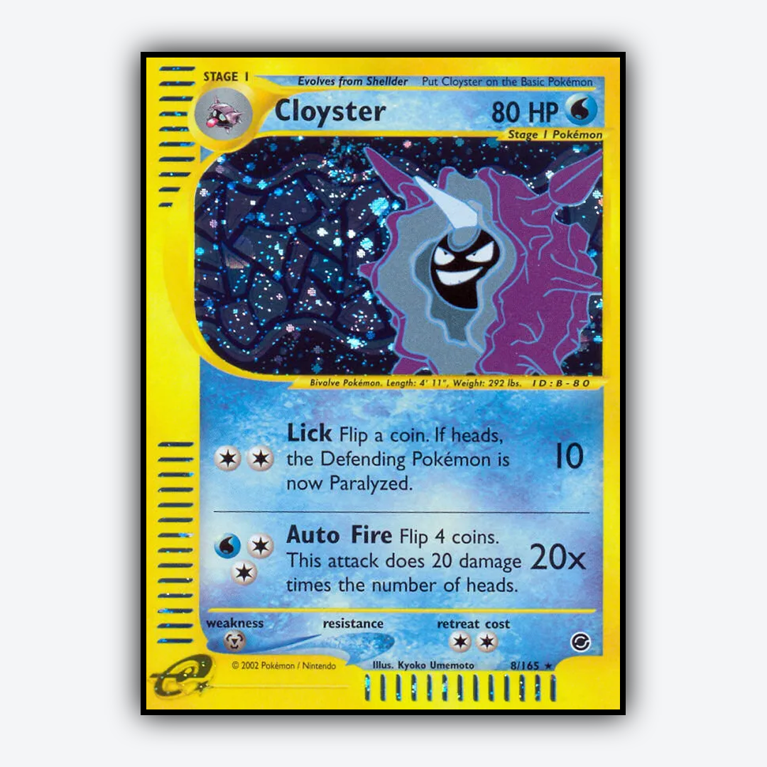 Cloyster 008/165 - Expedition Base Set - Card Rug