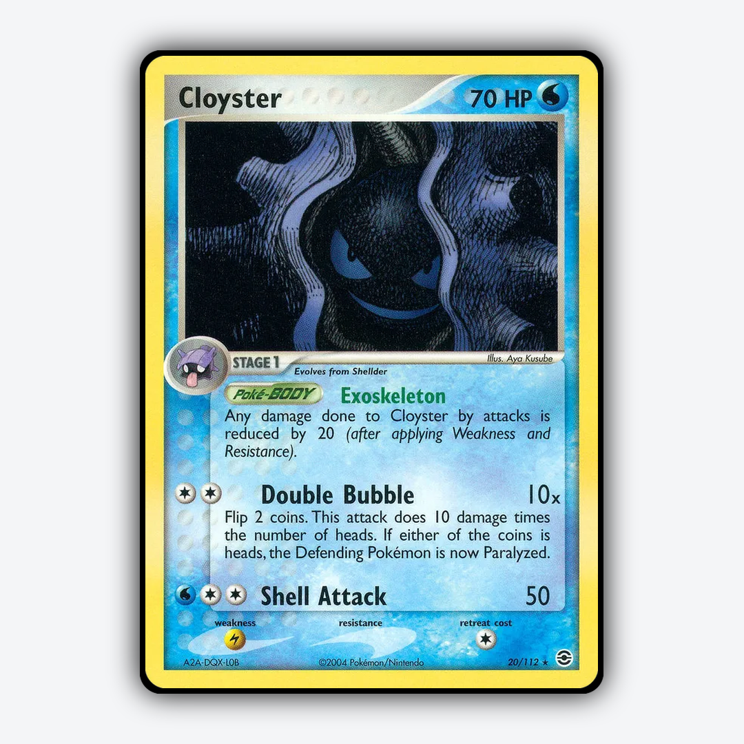 Cloyster 020/112 - FireRed & LeafGreen Set - Card Rug