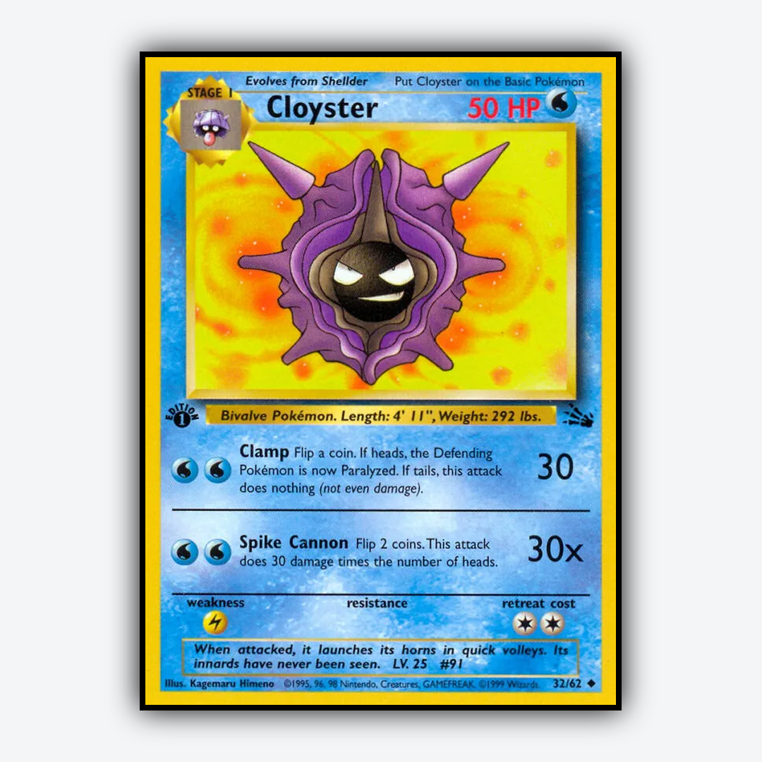 Cloyster 032/62 - Fossil Set - Card Rug