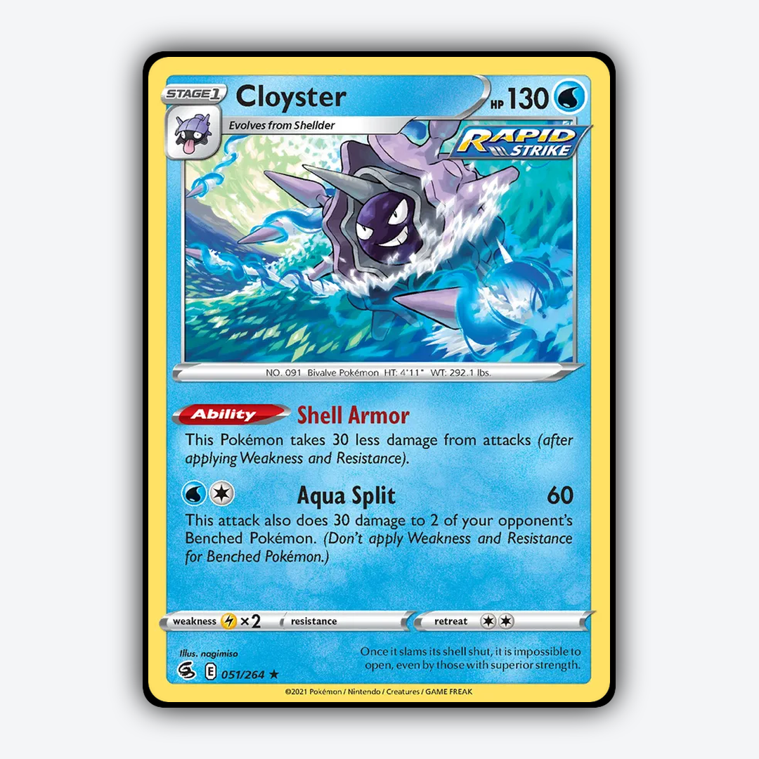 Cloyster 051/264 - Fusion Strike Set - Card Rug