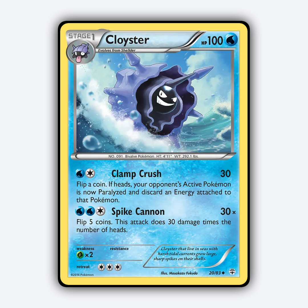 Cloyster 020/83 - Generations Set - Card Rug