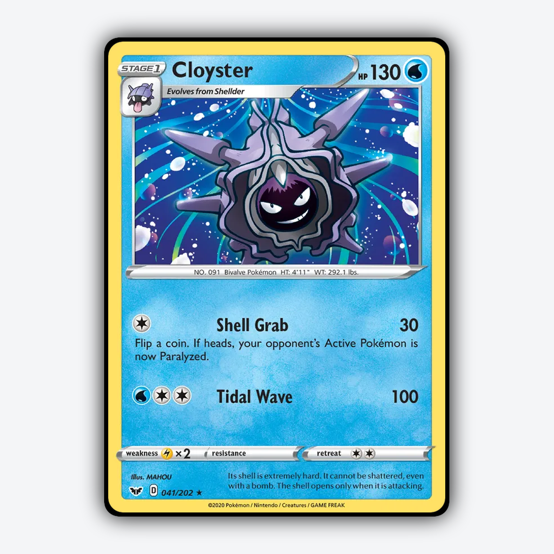 Cloyster 041/202 - Sword & Shield Set - Card Rug