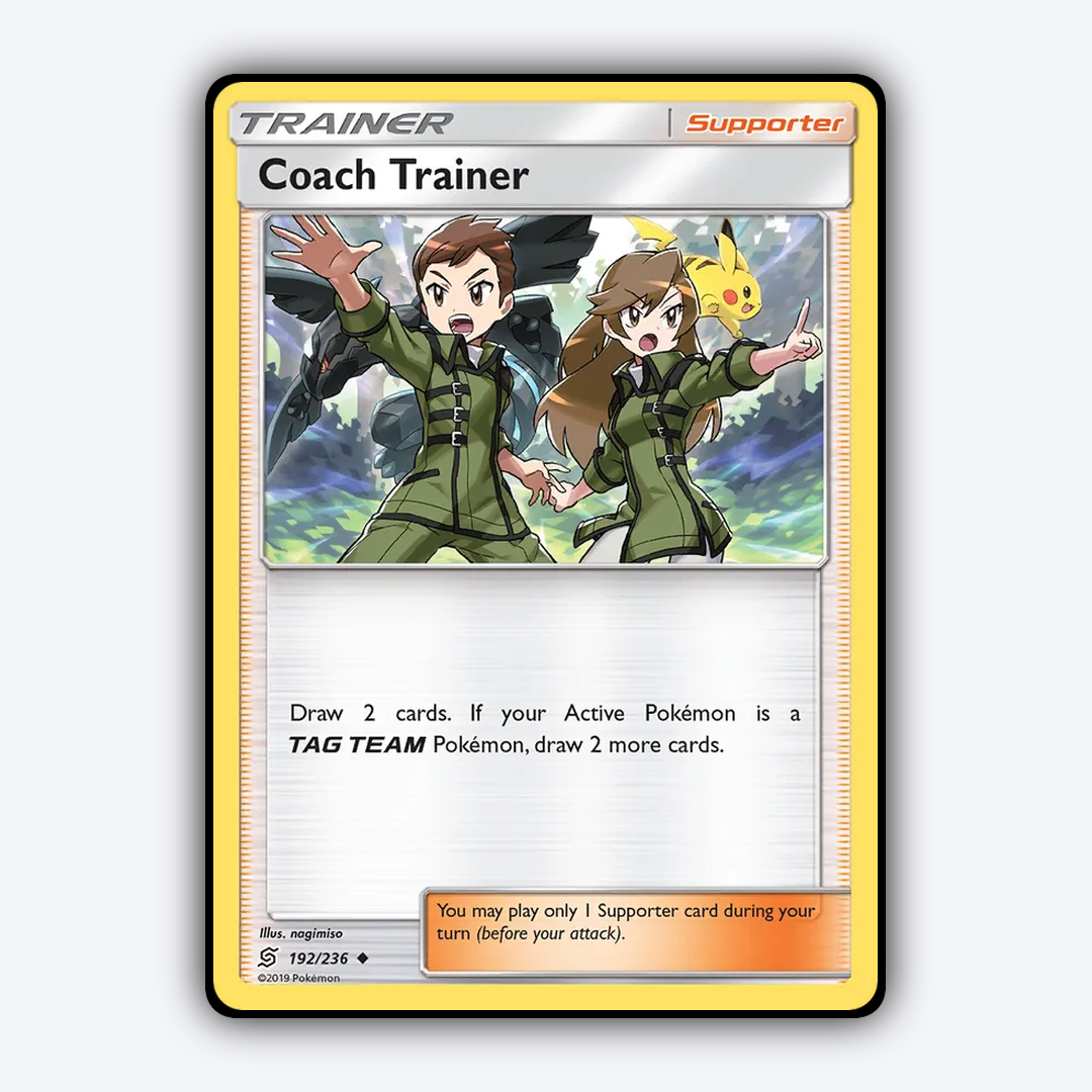 Coach Trainer 192/236 - Unified Minds Set - Card Rug
