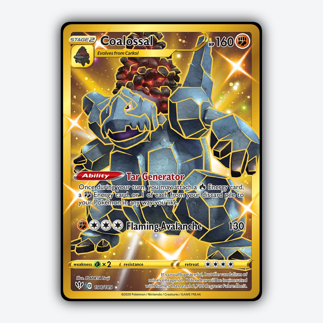 Coalossal 198/189 - Darkness Ablaze Set - Card Rug