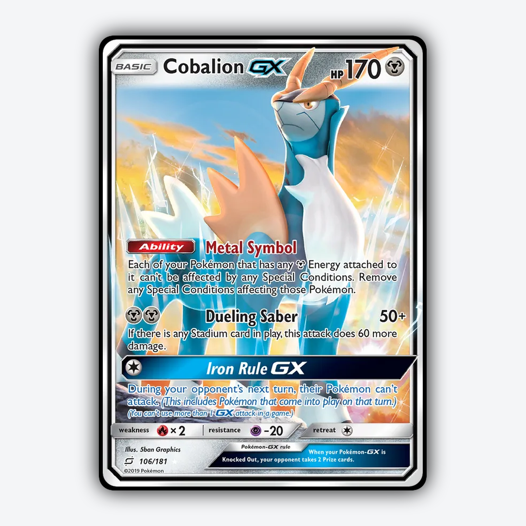 Cobalion-GX 106/181 - Team Up Set - Card Rug