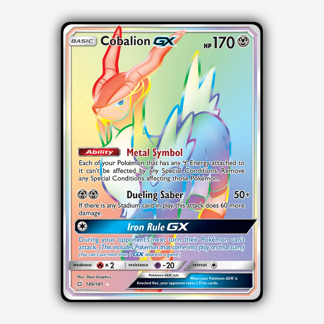 Cobalion-GX 189/181 - Team Up Set - Card Rug