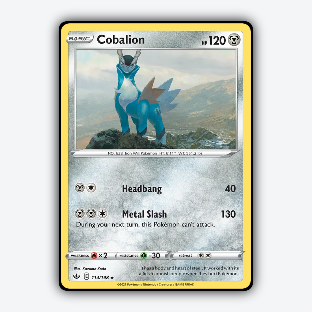 Cobalion 114/198 - Chilling Reign Set - Card Rug
