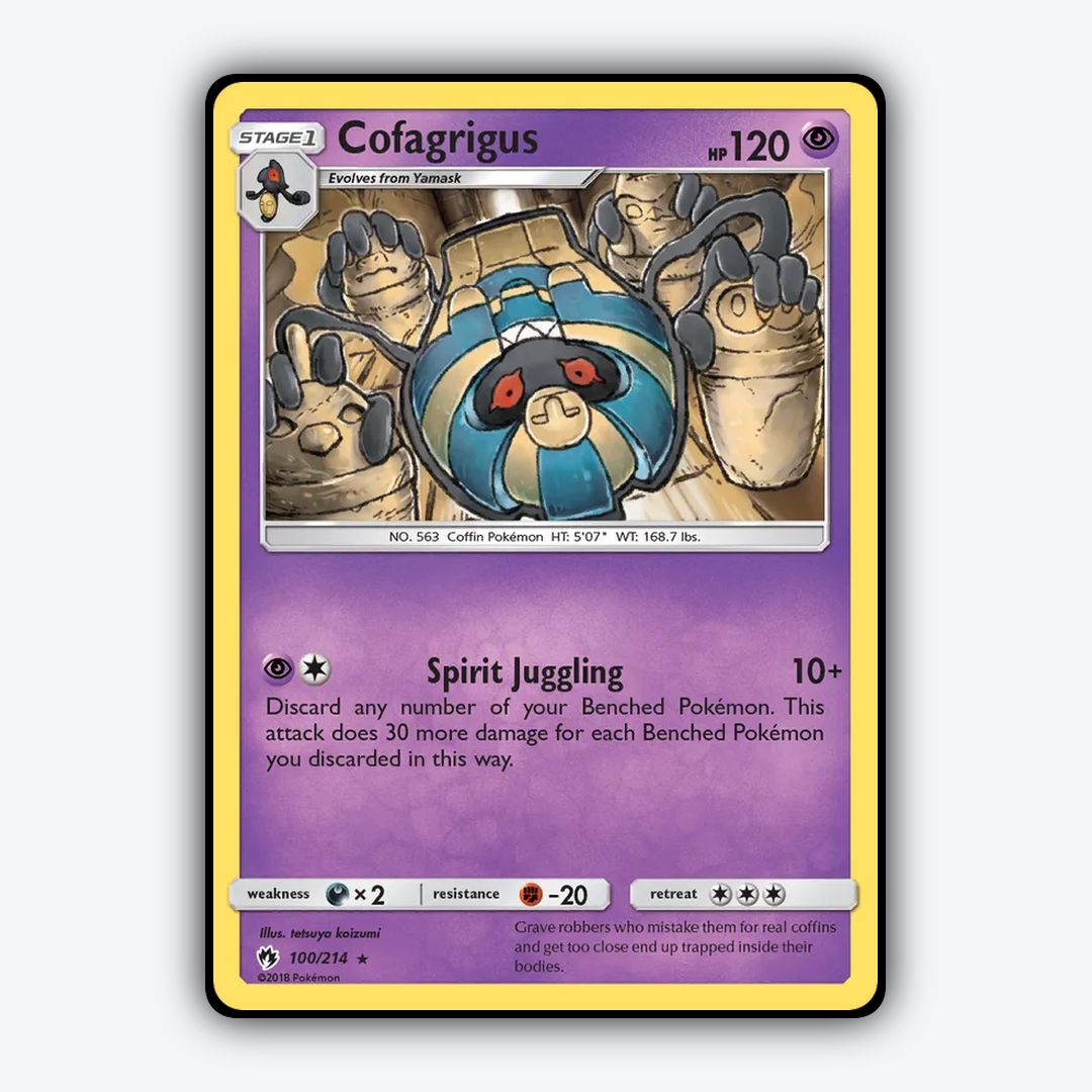 Cofagrigus 100/214 - Lost Thunder Set - Card Rug