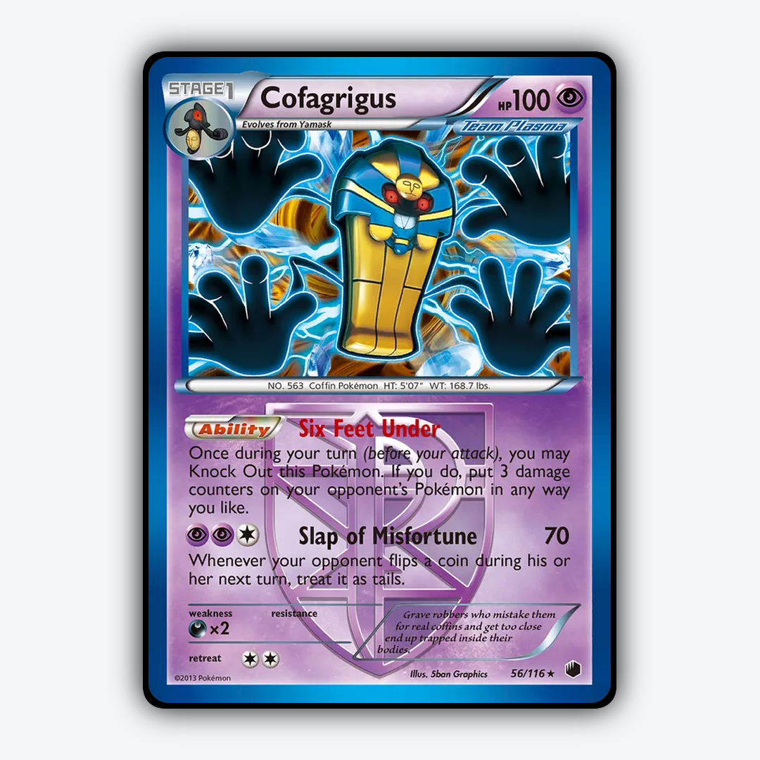 Cofagrigus 056/116 - Plasma Freeze Set - Card Rug