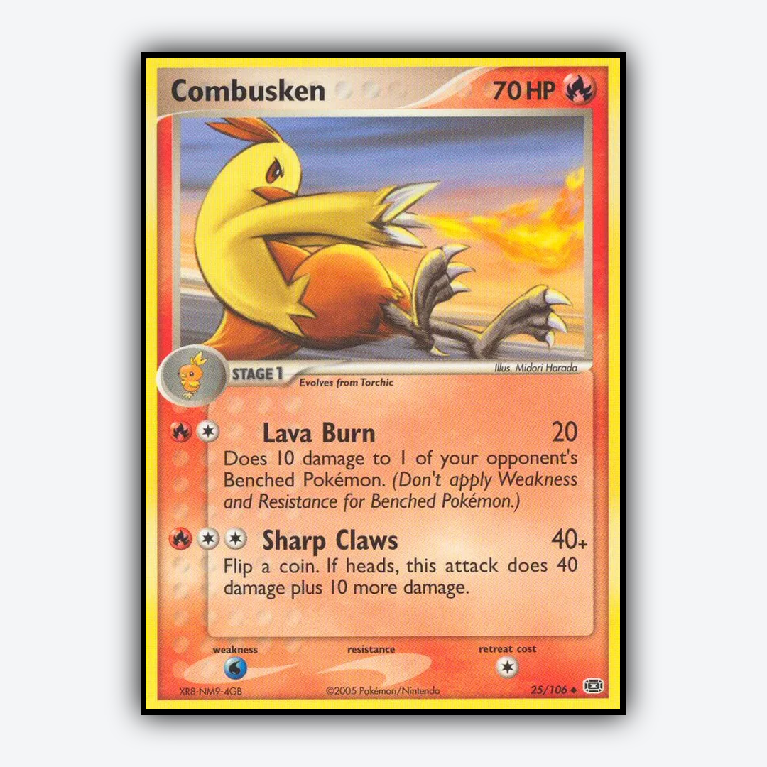 Combusken 025/106 - Emerald Set - Card Rug