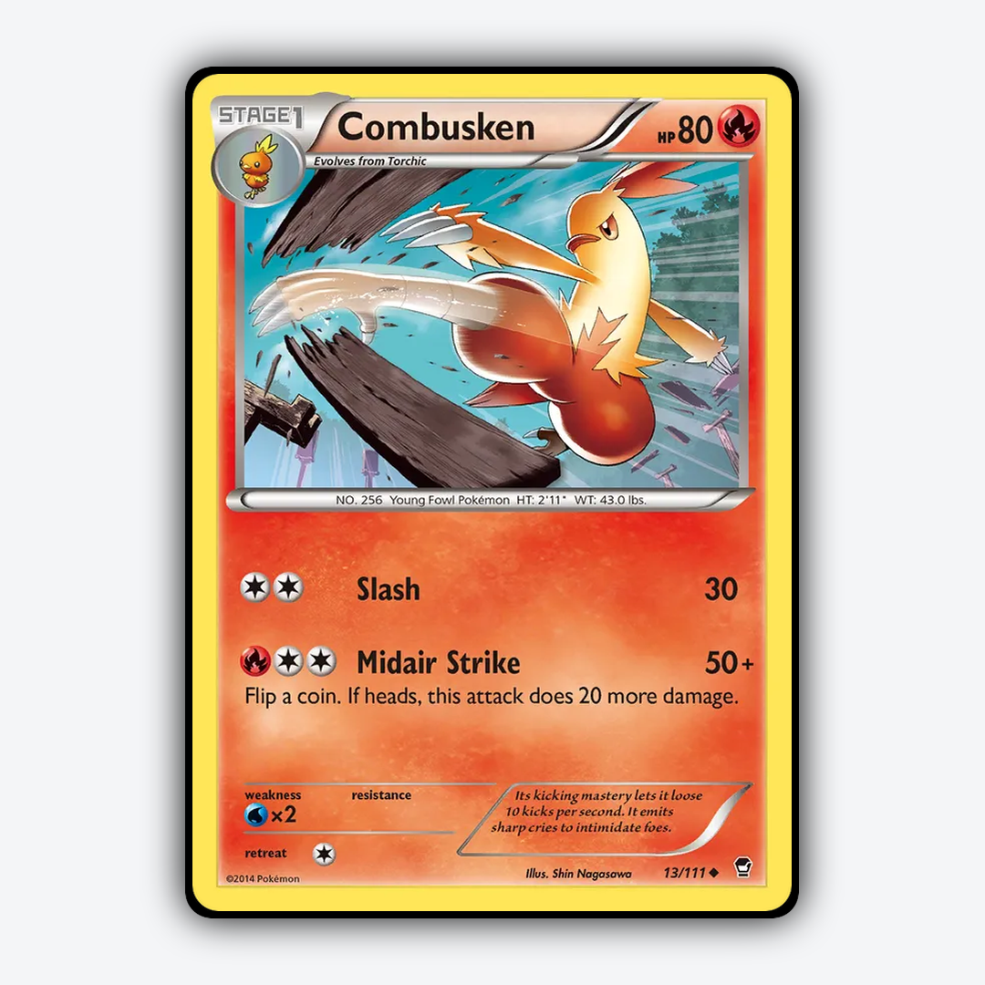 Combusken 013/111 - Furious Fists Set - Card Rug