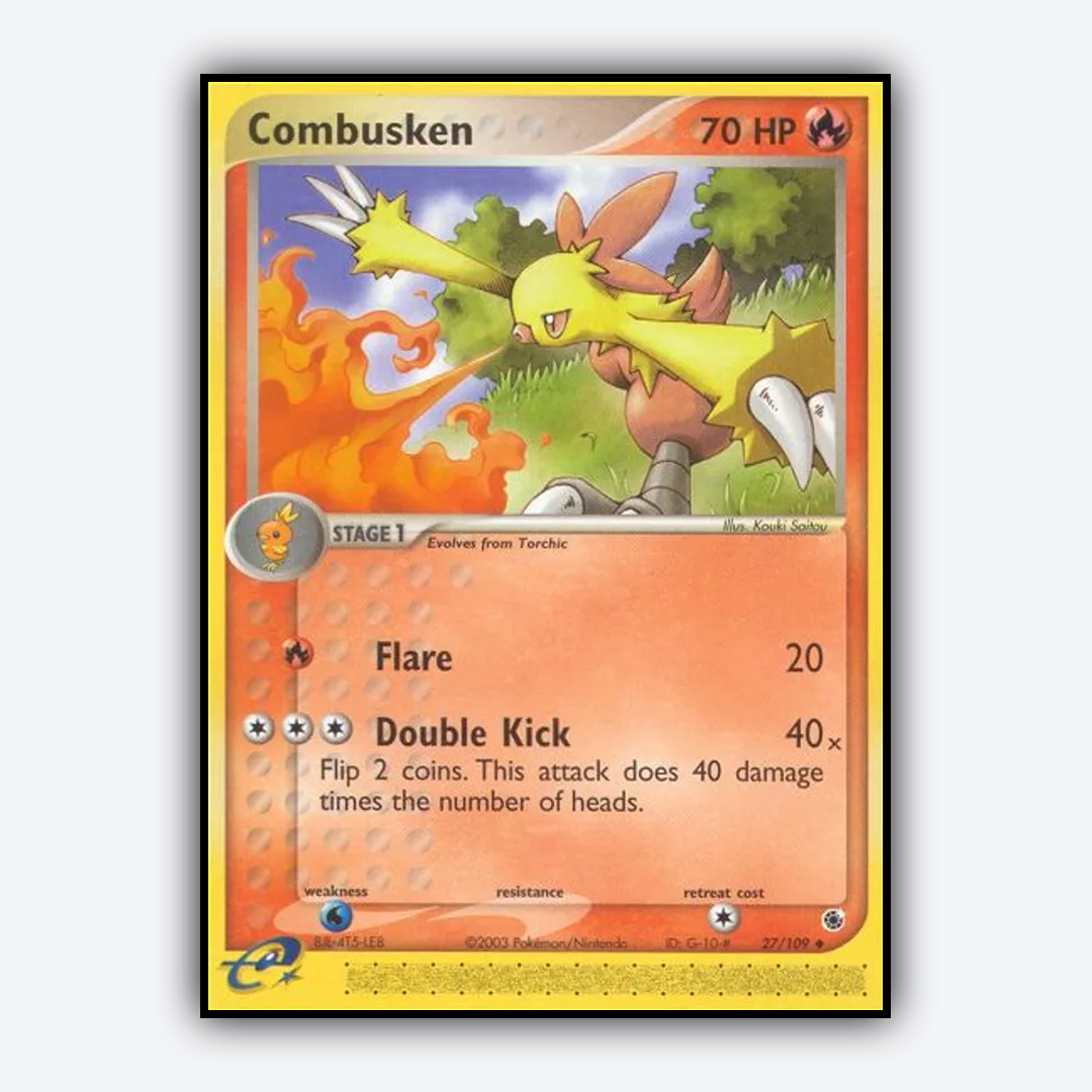 Combusken 027/109 - Ruby & Sapphire Set - Card Rug