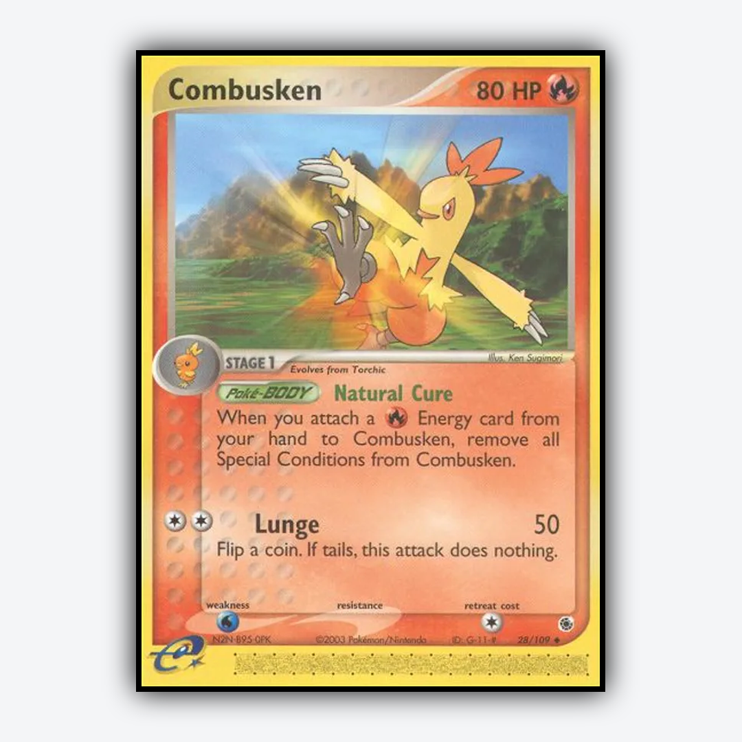 Combusken 028/109 - Ruby & Sapphire Set - Card Rug