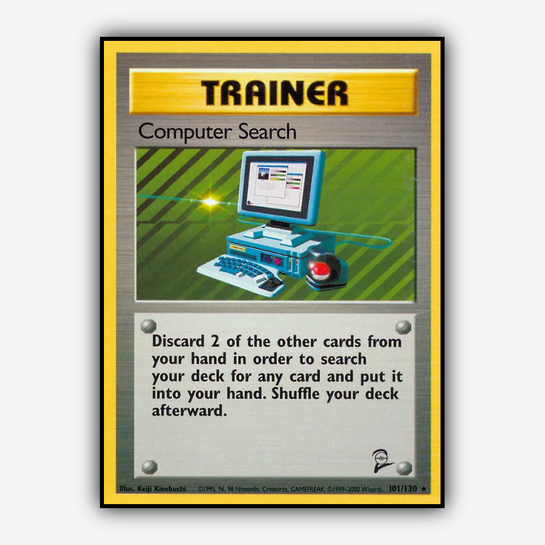 Computer Search 101/130 - Base Set 2 Set - Card Rug