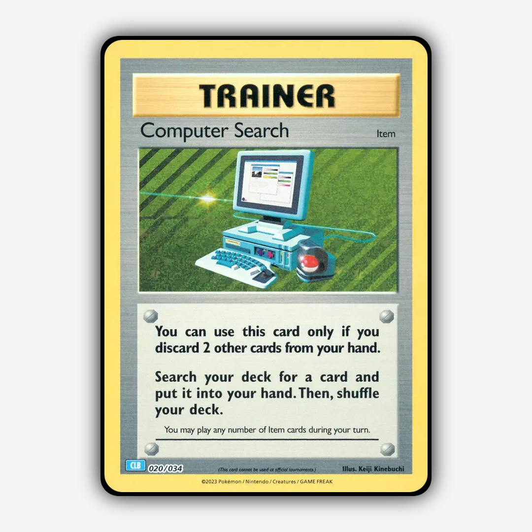 Computer Search 020/034 - Pokémon TCG Classic - Blastoise Set - Card Rug