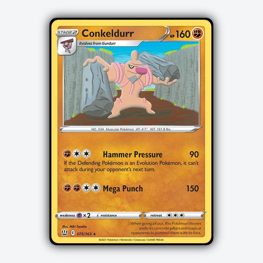 Conkeldurr 075/163 - Battle Styles Set - Card Rug