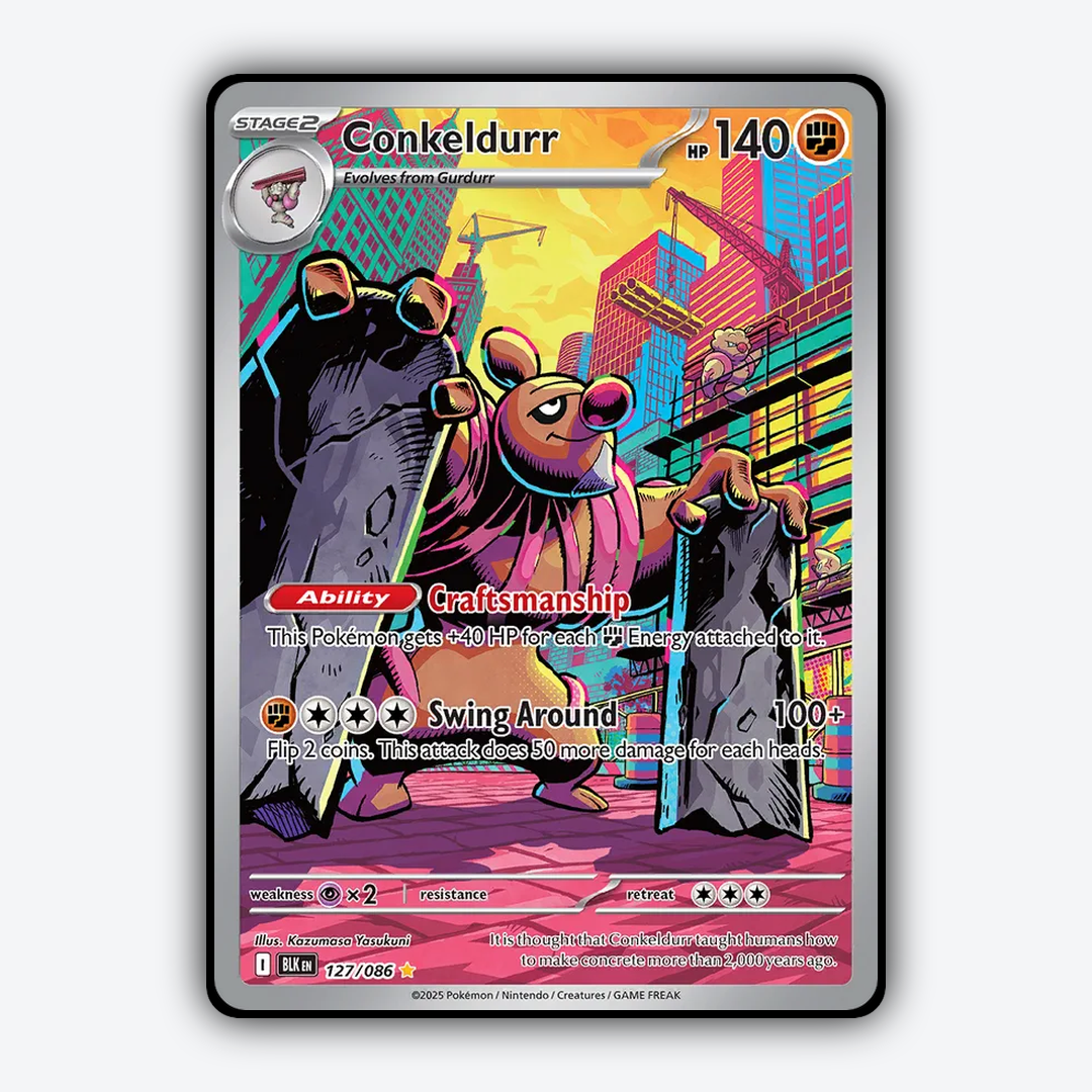 Conkeldurr #127 - Black Bolt Set - Card Rug
