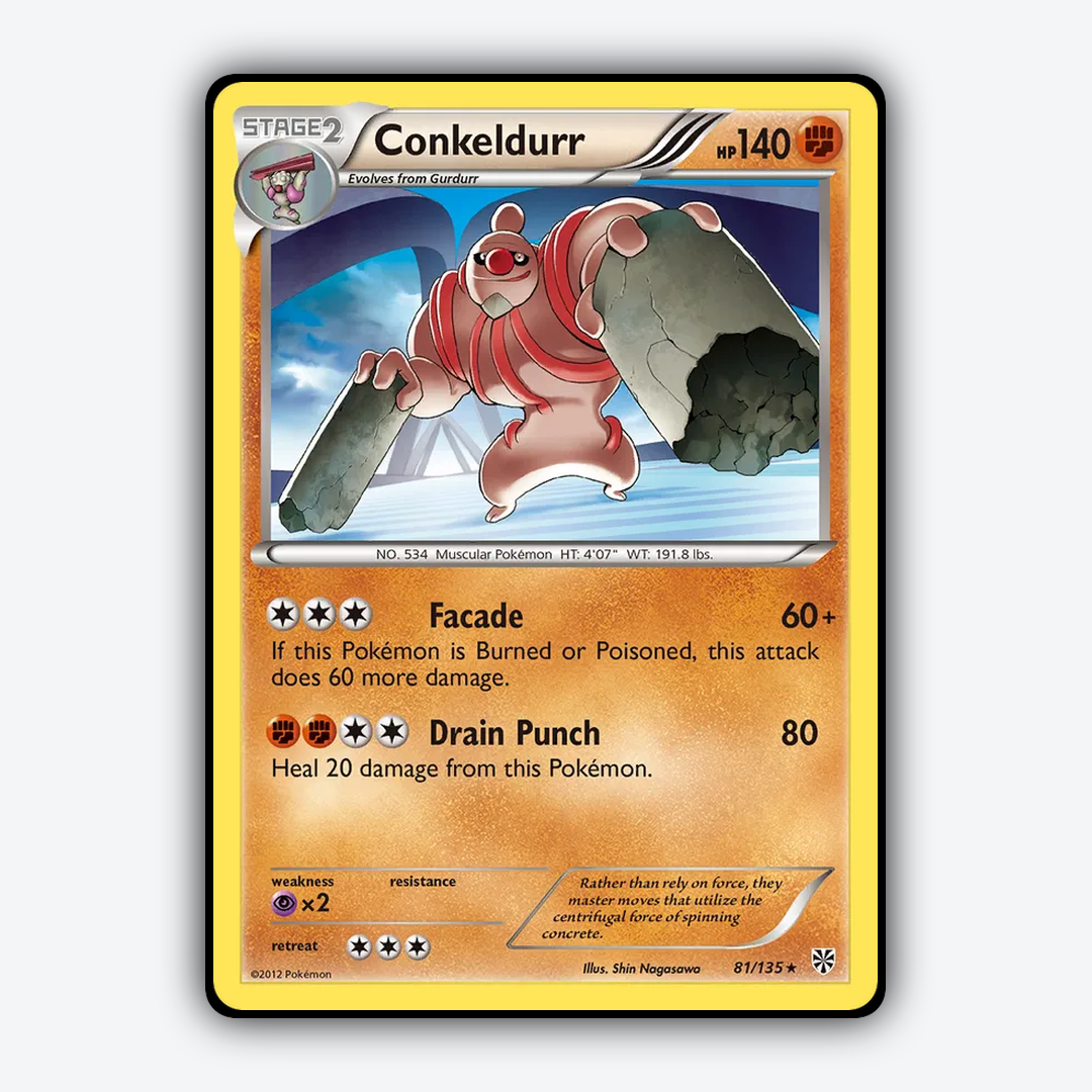 Conkeldurr 081/135 - Plasma Storm Set - Card Rug