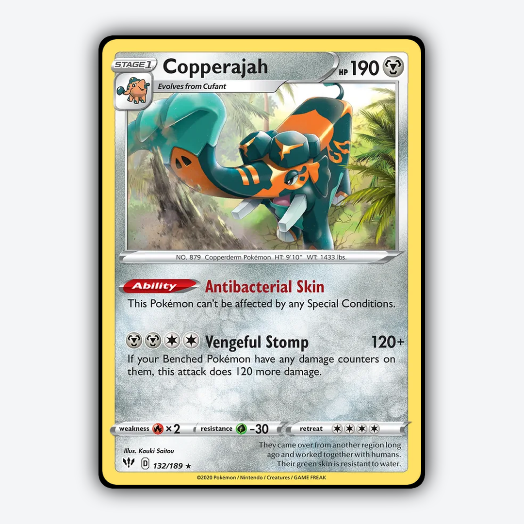 Copperajah 132/189 - Darkness Ablaze Set - Card Rug