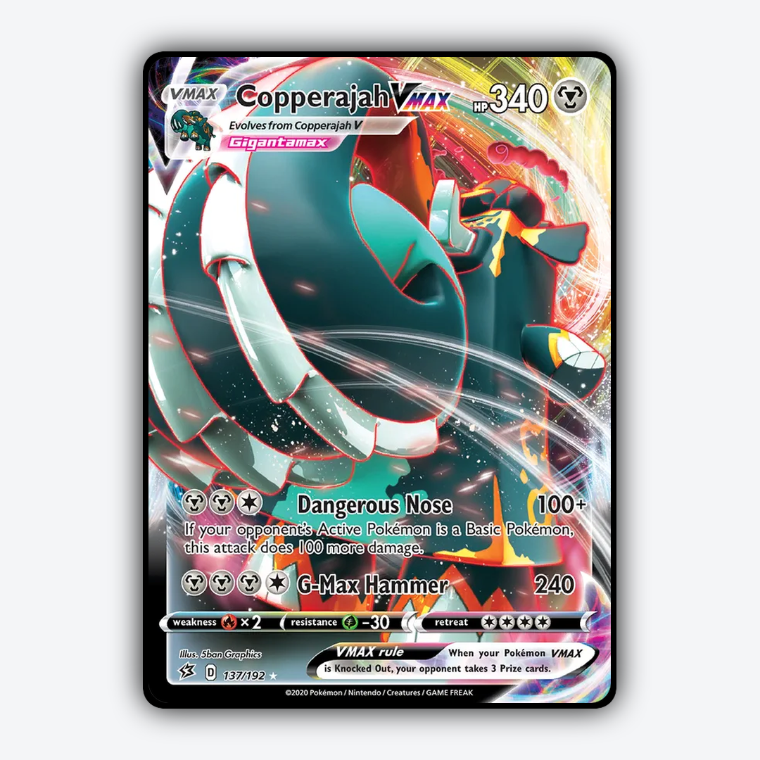 Copperajah VMAX 137/192 - Rebel Clash Set - Card Rug