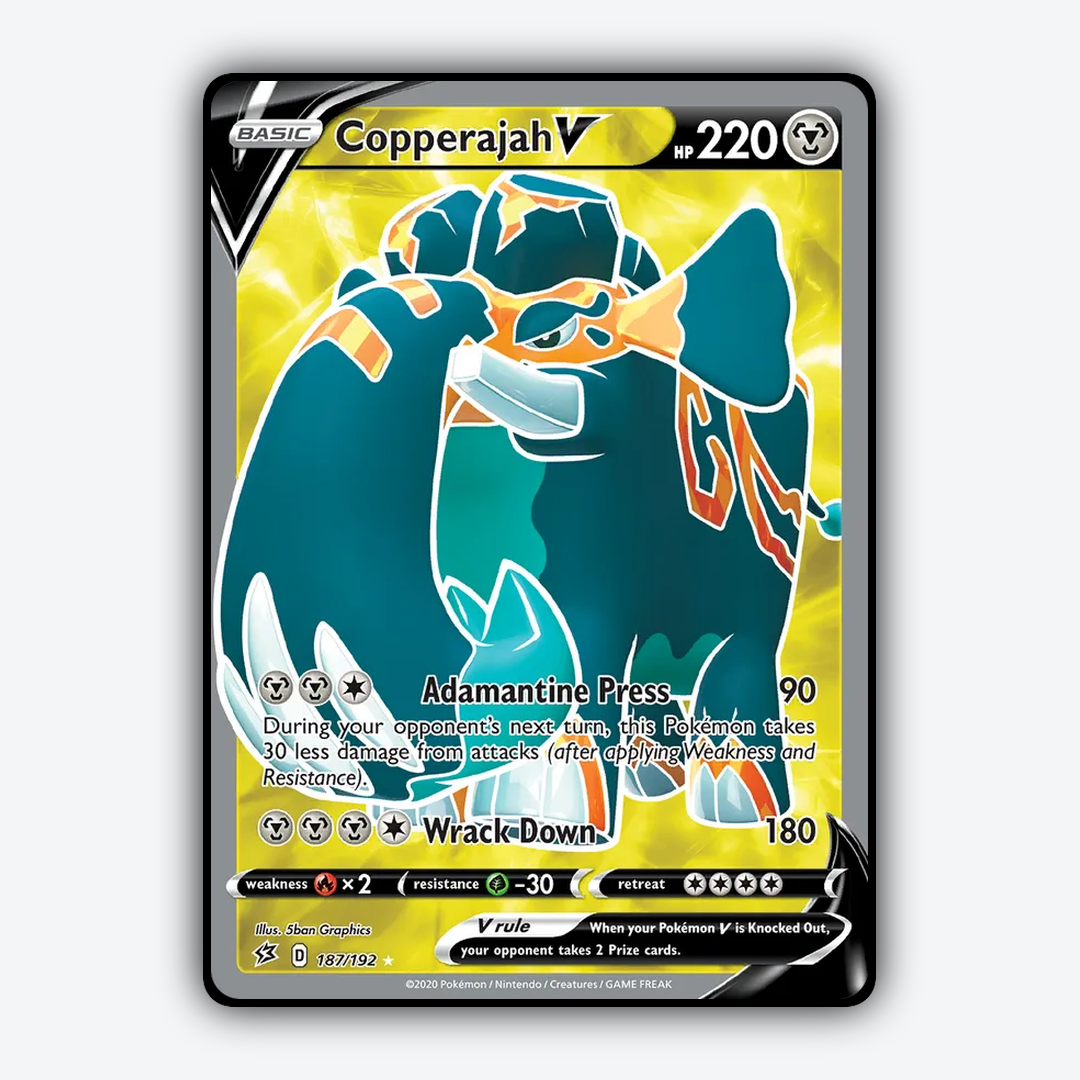 Copperajah V 187/192 - Rebel Clash Set - Card Rug