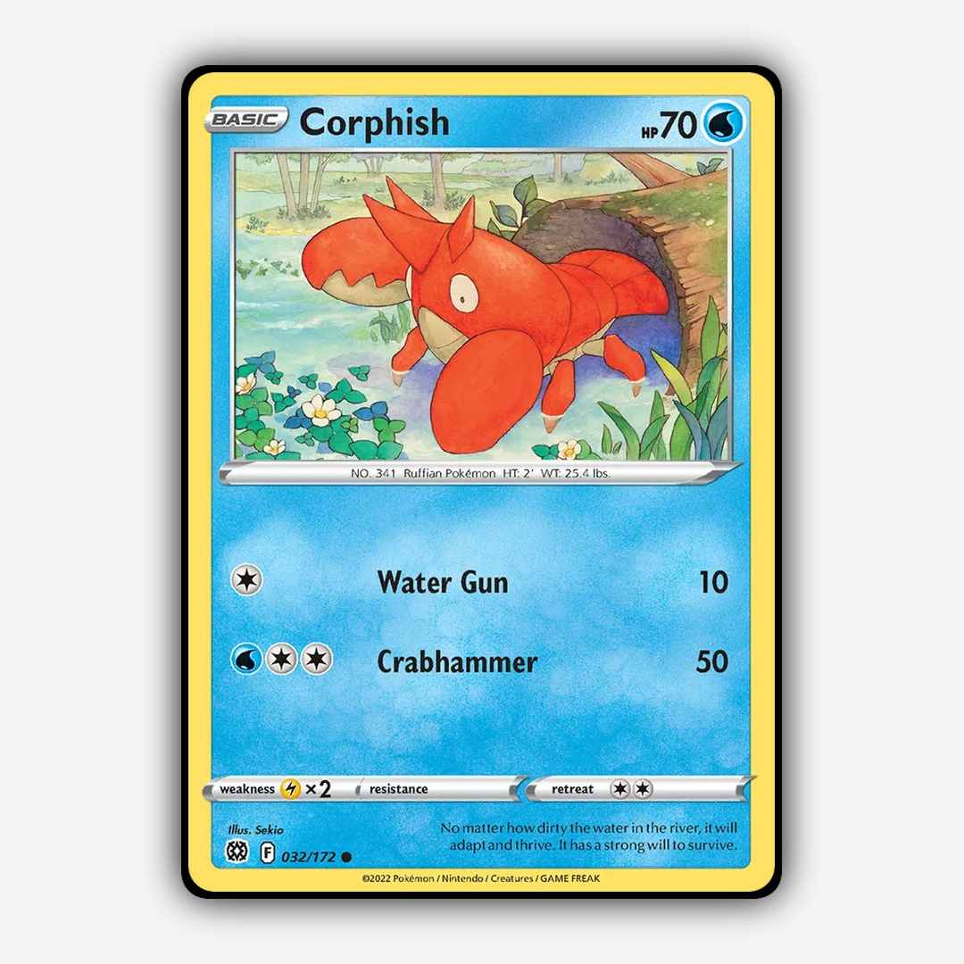 Corphish 032/172 - Brilliant Stars Set - Card Rug