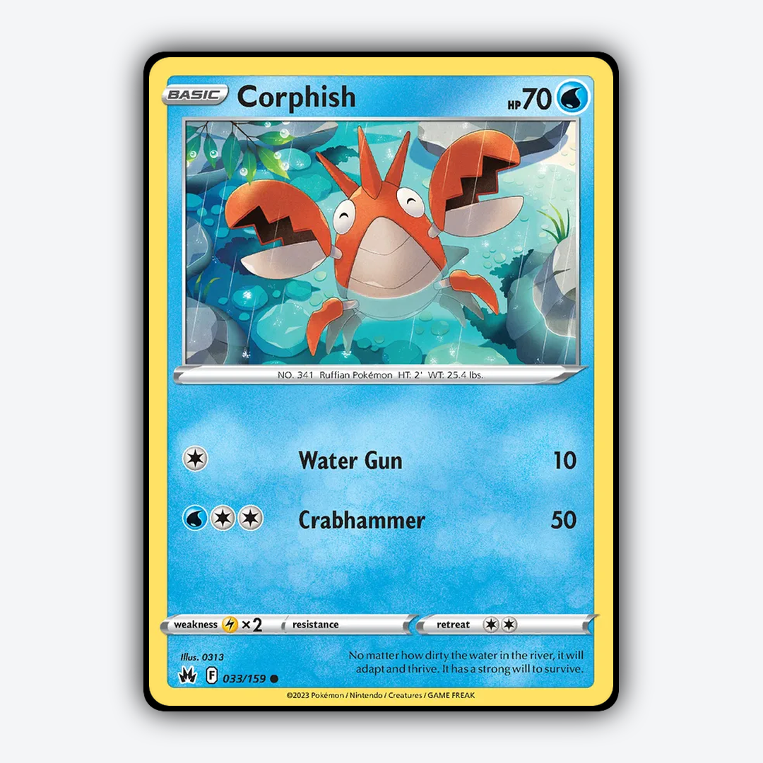 Corphish 033/159 - Crown Zenith Set - Card Rug