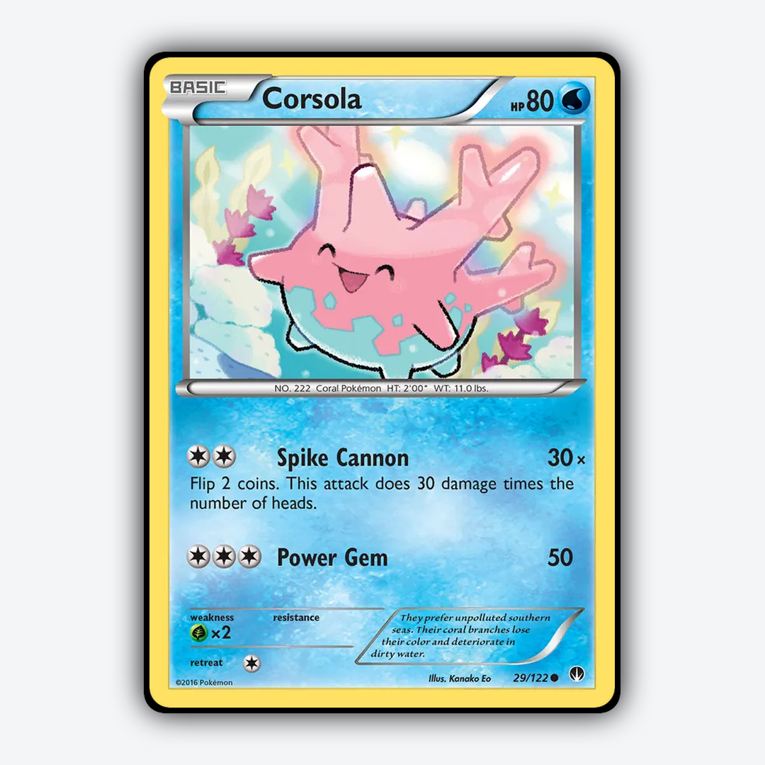 Corsola 029/122 - BREAKpoint Set - Card Rug